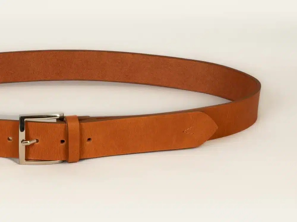 ceinture, ceinture cuir, cuir camel, authentique, cuir de buffle, ceinture en cuir camel, aparté, artisan créateur