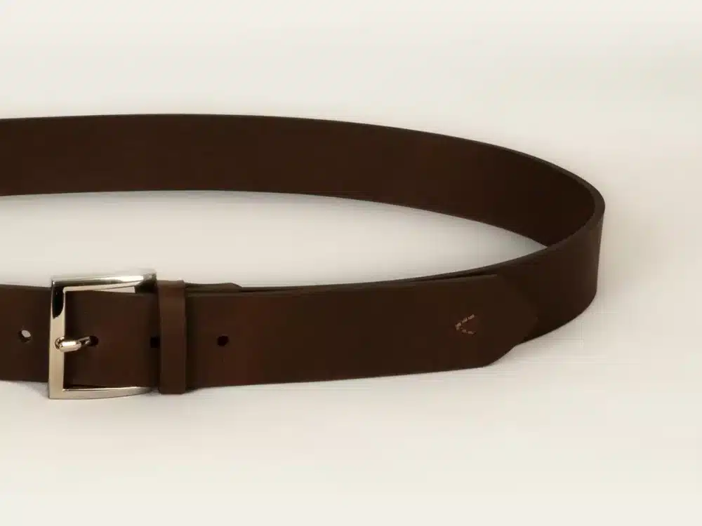 ceinture, ceinture cuir, cuir marron, authentique, cuir de buffle, ceinture en cuir marron, aparté, artisan créateur