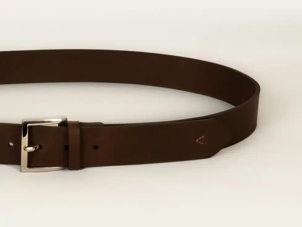 ceinture, ceinture cuir, cuir marron, authentique, cuir de buffle, ceinture en cuir marron, aparté, artisan créateur