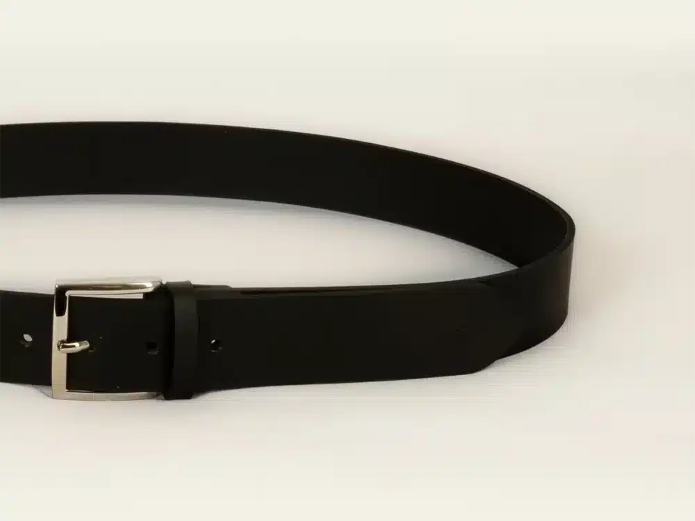 ceinture, ceinture cuir, cuir noir, authentique, cuir de buffle, ceinture en cuir noire, aparté, artisan créateur