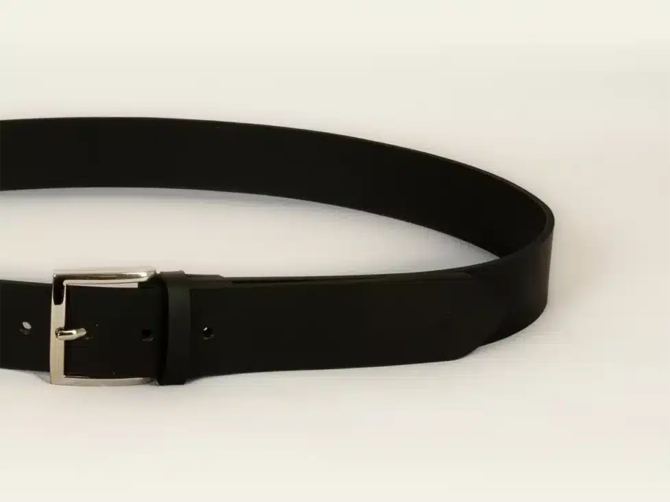 ceinture, ceinture cuir, cuir noir, authentique, cuir de buffle, ceinture en cuir noire, aparté, artisan créateur