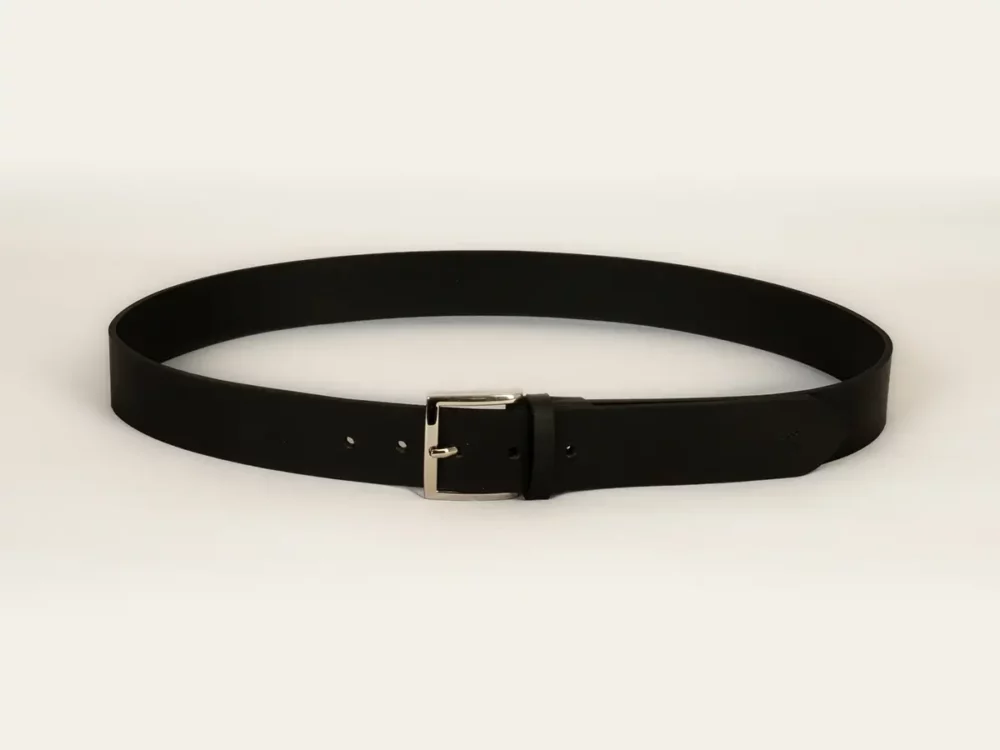 ceinture, ceinture cuir, cuir noir, authentique, cuir de buffle, ceinture en cuir noire, aparté, artisan créateur