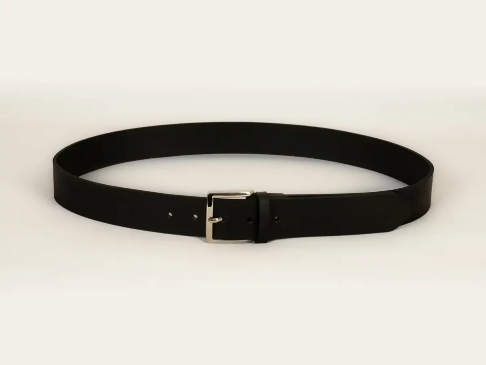 ceinture, ceinture cuir, cuir noir, authentique, cuir de buffle, ceinture en cuir noire, aparté, artisan créateur